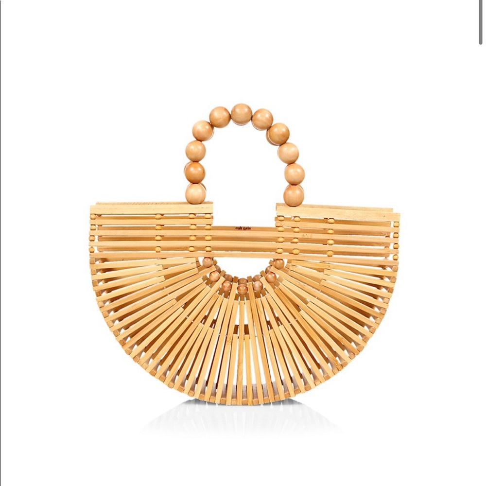 Cult Gaia Mini Ark Fan Top Handle Bag